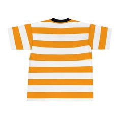 Are you looking for a casual and trendy shirt for a night out? Look no further! This unisex, orange and white striped, tshirt from size XS till 4XL is the perfect attire for any occasion. Made of 100% polyester and made of the highest quality material, this breathable, wicking shirt will keep you feeling cool all day. See more striped clothing View the full Plus Size collection + PRODUCT DESCRIPTION + Top material: 100% polyester (6.78 oz/yd² (230 g/m²)) Bottom material: 100% polyester mesh (4.8 Cheap Red Color Block T-shirt, Sporty Striped T-shirt For Summer, Casual Summer T-shirt With Three Stripes, Summer Streetwear T-shirt With Contrast Stripes, Sporty Striped Summer T-shirt, White T-shirt With Contrast Stripes For Summer, Contrast Stripes T-shirt For Summer Streetwear, Casual Striped T-shirt With Three Stripes, Sporty Striped T-shirt For Streetwear