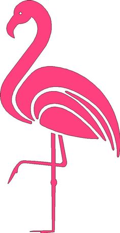 a pink flamingo standing on its hind legs