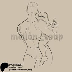 a drawing of a man with his arm around another man's head and the words patreon on it