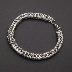 Chainmail Metal Bracelet, Metal Chainmail Bracelet Jewelry, Silver Chainmail Stainless Steel Chain Bracelet, Metal Chainmail Bracelets As Gift, Silver Stainless Steel Chainmail Bracelet, Stainless Steel Chain Link Jewelry With Jump Ring, Metal Bracelets With Jump Ring For Jewelry Making, Metal Chainmail Bracelet, Chainmail Bracelet For Jewelry Making