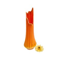 Vintage L.E. Smith Bittersweet Orange Swung Glass Vase 20" Tall / Mid-Century Bittersweet Orange Vase Behold the exquisite beauty of this Vintage L.E. Smith Bittersweet Orange 20" Vase. This magnificent Nubby is a testament to timeless elegance and impeccable craftsmanship. Crafted by the esteemed L.E. Smith Glass Company, this floor vase showcases the allure of vintage design. Its vibrant bittersweet orange hue adds a touch of warmth and sophistication to any space. Standing proudly at a height Swung Glass Vase, Orange Vase, Mid Century Glassware, Floor Vase, Glass Company, Vintage Vases, Etsy Shipping, Vintage Charms, Vintage Design