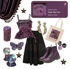 90s Whimsical Goth Fashion, Whismgothic Outfits 90s, Whimsigoth Midsize, Whimsigoth Outfits Aesthetic, Mazzy Star Outfit, Whimsigoth Aesthetic Outfits, Whismgoth Outfits, Whimsical Goth Outfits, Whimsical Aesthetic Outfit