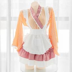 Vendor: Egirldoll Type: dress Price: 39.99 Spring Maid Kawaii Costume ON327 Gothic Harajuku Fashion, Egirl Clothes, Anime Lingerie, Clothes Spring, Egirl Outfits, Gothic Accessories, Y2k Clothing, Pink M, Punk Outfits