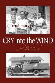 the cover of cry into the wind, with an image of people in front of a house