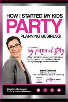 How to start a kids party planning business ebook Kids Party Planner, Business Ebook, Birthday Freebies, Carnival Themed Party, Development Plan