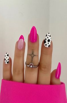 cow print nails, cow print nails short, cow print nail art, cow print nails pink, Cow print nails designs, cow print nails french tip, brown cow print nails, cow nail designs, cow french tip nails Cow Print Toenails, Hot Pink Cowprint Nails, Cowgirl Pink Nails, Fun Nail Designs Pink, Preppy Cowgirl Nails, Pink Disco Cowgirl Nails, Pink Cowgirl Nails Designs, Cute Nails Cow Print