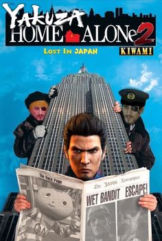 the movie poster for yasu's home alone 2 lost in japan is shown