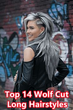 Long Mullet Haircut, Sick Hairstyles, Rocker Hairstyles For Women, Long Hair Short Layers, Long Punk Hair, Edgy Mullet, Rockstar Haircut, Long Asymmetrical Haircut, Rockstar Hair