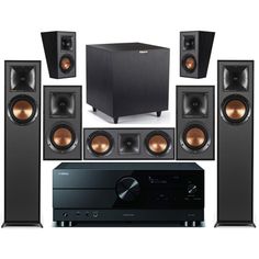 the home theater system is ready to be used by someone with special interest in music