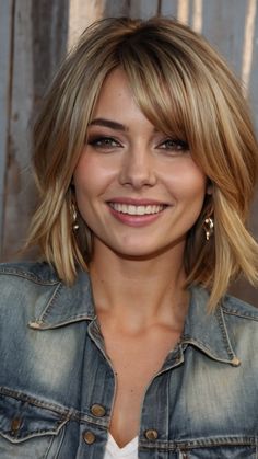 Discover the top hot mom haircut ideas for 2024, including trends like thick hair, bangs, straight, long, curly, thin hair, medium, short, 90s-inspired, blonde, side part, round face, straight long, fine hair, and more. Elevate your style game with these hair inspirations! Short Hairstyle Women Fine Hair Round Face, Haircut For High Cheekbones, Fine Straight Hair Hairstyles, Blonde Medium Hair With Bangs, Bob Styles For Fine Hair, Layered Haircuts For Medium Hair Round Face, Thick Blonde Haircut, Short Hairstyle Women Side Bangs, Short Blonde Thick Hair