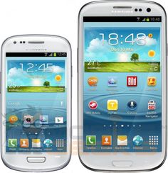 the samsung galaxy s3 mini is shown in this artist's rendering, and it appears to be white