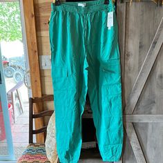 Abound Womens Green Marine Cargo Joggers Size Small . Very Soft And Should Be Cool Sporty Blue Cargo Pants With Elastic Waistband, Blue Sporty Cargo Pants With Elastic Waistband, Green Parachute Pants With Elastic Waistband, Relaxed Fit, High-waist Blue Cargo Pants With Elastic Waistband, Nordstrom Baby, Blue Stretch Moisture-wicking Joggers, Pink Joggers, Pink Sweatpants, Black Wide Leg Pants