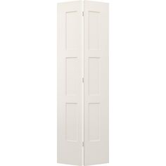 an open white door on a white background