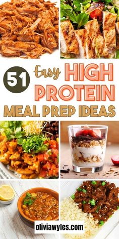 the top five high protein meal prep ideas