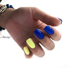 Nails Art Ideas, Nails Art Designs, Art Designs Ideas, Simple Gel Nails, Nails Only, Hot Nails, Dipped Nails, Yellow Nails, Dream Nails