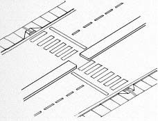 an architectural drawing of a building with the top and bottom sections drawn in black ink