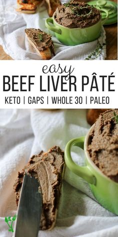 this is an easy recipe for beef liver pate it's made with keto caps and whole 30 paleo