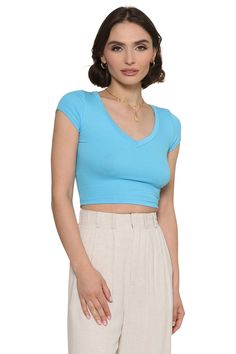 One of our best-selling basics, the Jac Parker Ribbed V Neck Cropped Tee features a super soft, lightweight fabric and a v neckline. It is the perfect tee in your closet rotation to pair with any bottoms! 96% Rayon, 4% Spandex Hand wash cold Lay flat to dry Model is 5'10" and wearing a size XS Cropped Tee, Ribbed Fabric, Crop Tee, Lightweight Fabric, Lay Flat, Hand Wash, Spandex, V Neck, Fabric