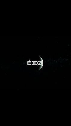 an exo logo is shown in the dark