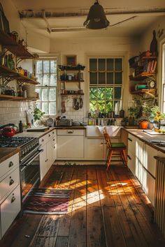 the kitchen is clean and ready for us to use in the day time as much as possible