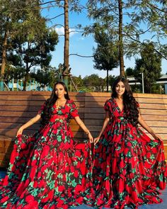 This exquisite chiffon dress features a beautiful red and green flowery design, blending elegance with a touch of nature. The soft, flowing fabric ensures comfort, while the vibrant colors and intricate patterns make it perfect for weddings, parties, or any special event. Embrace a stunning look that stands out with this gorgeous, nature-inspired dress. Includes Netela/Shawl Estimated delivery : 1 week to 2 weeks Contact WhatsApp +1(304)-306-2784Email: contact@ethiopian.store Green Chiffon Dress, Habesha Dress, Flowing Fabric, Elegant Red, Wedding Dresses Simple, Inspired Dress, Caicos Islands, Intricate Patterns, British Indian