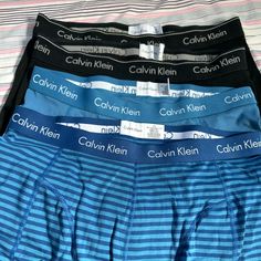 4 Calvin Klein Briefs Brand New Without The Original Packaging Size: Large Calvin Klein Compressive Boxer Briefs, Calvin Klein Casual Multi-pack Bottoms, Calvin Klein Brief, Calvin Klein Pajamas, Calvin Klein Briefs, Mens Pajamas, Calvin Klein Black, Boxer Briefs, Bedroom Interior