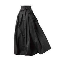 Maxi Cotton Elegant Skirt With Front Bow & High Waist In Black Black Femininity Skirts, Wolf And Badger, Material Gworl, Groovy Clothes, Style Goals, Elegant Skirt, Jewellery Accessories, Lovely Clothes, Women Maxi