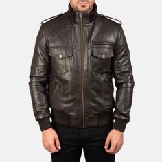 Winter Leather Jacket With Zipper Pocket, Classic Winter Leather Jacket With Zipper, Classic Leather Jacket With Zipper For Winter, Classic Leather Jacket With Zipper Closure For Winter, Winter Long-sleeved Biker Jacket With Zipper Pocket, Winter Biker Jacket With Zipper Pockets, Winter Long Sleeve Biker Jacket With Zipper Pocket, Winter Leather Jacket With Zipper For Business, Winter Business Leather Jacket With Zipper