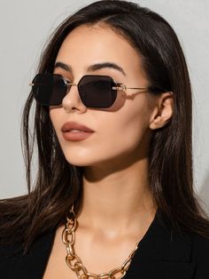 American Street Fashion, نظارات شمسية, Rimless Sunglasses, Fashion Glasses, Beach Accessories, Womens Glasses, Sunglasses Branding