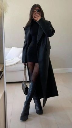 Cold Outfits, Neue Outfits, Looks Black, 가을 패션, Autumn Outfit, Outfit Inspo Fall, Looks Style