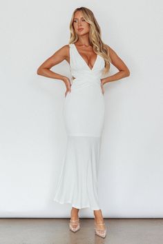 Shop the Alethia Cross Back Midi Dress White | Selfie Leslie Cross Neck Dress, Dresses Bride, Dinner Dresses, Midi Dress White, Rehearsal Dinner Dresses, Romantic Date Night, Cross Neck, Bodycon Style, White Midi