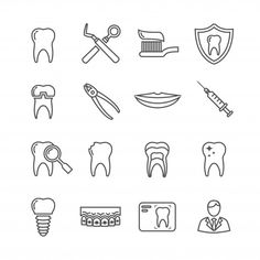 Dentist Icon, Dental Icon, Dental Wallpaper, Dentist Art, Tooth Tattoo, Dental Facts