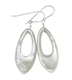 White Mother of Pearl Earrings. Hand selected and matched drops. A great "go to" earring, very lightweight and can be worn with anything. High quality french earwires either 14k solid gold or 14k gold filled or sterling silver is available - you choose. Shell size is 15x34mm, earrings hang 2 inches. These are a great contemporary cut and very versatile - go with lots of outfits. The mannequin shows the relative size and how they will hang. Beautiful rainbow iridescence. Please check out my store Mother Of Pearl Earrings, Earrings White, Shell Earrings, Beautiful Rainbow, Gemstone Earrings, Oval Shape, Pearl White, Mother Of Pearl, Solid Gold