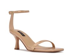 Upgrade your footwear collection with the Ripe sandal from Nine West. Flaunting a minimalistic design in patent upper, this sandal has single toe band, adjustable ankle strap and a stylish covered kitten heel. Kitten Heel Sandals, Nude Shoes, Bridesmaid Shoes, Shoe Inspo, Mocha Brown, Nine West Shoes, Kitten Heel, Walk On, Nine West