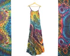 These maxi dresses are hand tie dyed with their own unique pattern in South East Asia and made from Rayon, which is fantastic for hot days when you need cool, floaty fabric. Perfect dressed up or down for holidays, festivals, parties or everyday gorgeousness!  The dresses are one size and will fit UK sizes 6-14 depending on your body shape. They are slim around the chest so we advise that 40 inches (at the widest part of your chest) is the maximum bust measurement to fit comfortably. They have a Flowy Tie-dye Hand Dyed Maxi Dress, Flowy Hand Dyed Tie Dye Maxi Dress, Hand Dyed Maxi Length Dress For Festival, Spring Tie Dye Batik Print Maxi Dress, Spring Tie Dye Maxi Dress With Batik Print, Tie Dye Batik Print Dress For Festival, Tie Dye Batik Print Festival Dress, Bohemian Tie Dye Cotton Maxi Dress, Bohemian Cotton Tie-dye Maxi Dress