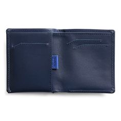 A slim, trim, handsome leather wallet Casual Bifold Leather Card Holder, Modern Everyday Trifold Wallet With Coin Pocket, Casual Rfid Blocking Bifold Card Holder, Leather Wallets For Business, Casual Bifold Wallet For Everyday Use, Casual Leather Trifold Wallet For Everyday, Casual Leather Card Holder, Casual Leather Wallets For Daily Use, Classic Blue Trifold Wallet For Everyday Use