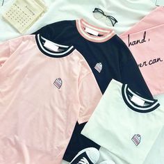 File_34eb903496_large Sweet White Cotton T-shirt, Pink T-shirt With Embroidered Graphics For Streetwear, Trendy Pink T-shirt With Embroidered Graphics, Pink Embroidered Casual T-shirt, Kawaii Cake, Sweet Tee, School Tees, Cute Comfy Outfits, Indie Brands