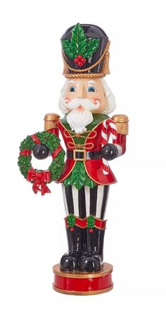 44”x18”x12” standing nutcracker please allow 3-4 weeks for shipping Mark Roberts Christmas, Nutcracker Figures, Nutcracker Decor, Christmas Reindeer Decorations, Vintage Nutcrackers, Santa Plate, Classic Christmas Decorations, Mark Roberts, Christmas Eve Gift