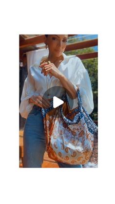 The Closet on Instagram: "Lenço Boho- Vem aprender a criar uma bolsa com lenço!"