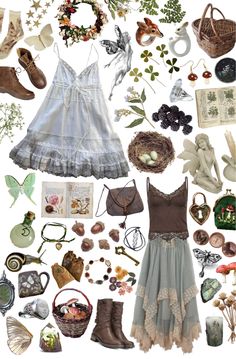 Fairy Closet Aesthetic, Fairy Core Clothes Grunge, Fairy Grunge Dress Outfit, Fairy Core Outfit Ideas, Grunge Fairycore Outfits Aesthetic, Fairy Grudge Aesthetics Outfit, Fairy Inspo Outfit, Estilo Fairy Core, Fairy Look Outfit