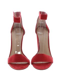 Pelle Moda Heels Size: 5 1/2 Shoes - used. No Fabric Content | Pelle Moda Heels: Red Shoes - Size 5 1/2 Red Open Toe Heels With Sculpted Heel, Red Open Heel Stacked Heels, Red Open Heel With Stacked Heel, Heels Red, Red Heels, Red Shoes, Women Handbags, Handbags, For Women