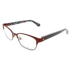 These Kate Spade YDC womens rectangle eyeglasses, feature a burgundy havana metal frame and demoes. Size and dimensions for the Kate Spade model are lens 51mm x bridge 17mm x temple 140mm. This frame will come with Kate Spade case, cloth and paperwork, and they can be fitted with your prescription by your eye doctor. Gender: female. Age Group: adult. Flower Sunglasses, Polarized Aviator Sunglasses, Rectangle Eyeglasses, Oval Eyeglasses, Kate Spade Sunglasses, Eye Doctor, Clear Frames, Pink Sunglasses, Fashion Eyeglasses