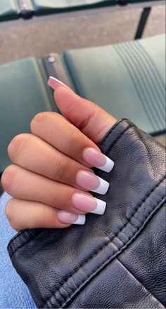 Fake Nails Natural Look, Cute Long French Tip Nails, Nagel Inspo Ballerina, Nail Ideas Ballerina, Coffin Acrylic Nails Design, Cute Ballerina Nails Short, Nails Inspo Ballerina, Nail Inspo Basic, French Nails Ballerina