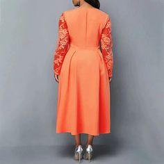 Save with code: “SAVEPIN50” - Dress to impress outfit ideas, from casual and business casual to trendy and occasion-specific styles, including spring, summer, concert, and graduation outfits, along with accessories like shoes and piercings Elegant Red Lace Long Sleeve Plus Size Midi Dress Indulge in timeless elegance with our Elegant Red Lace Long Sleeve Plus Size Midi Dress. This exquisite garment combines sophistication with a touch of romance, creating a stunning ensemble that will make you s Orange Formal Dress For Spring, Spring Orange Midi Dress, Orange Solid Color Spring Dress, Orange Long Sleeve Midi Dress For Spring, Non-stretch Spring Dresses For The Office, Non-stretch Spring Office Dresses, Spring Office Non-stretch Dresses, Trendy Formal Spring Midi Dress, Trendy Spring Formal Midi Dress