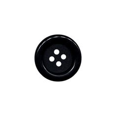 a black button on a white background