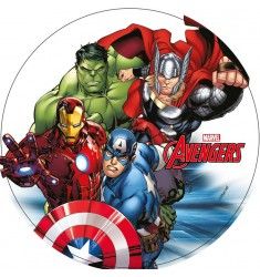 an image of the avengerss on a plate