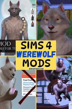 sims 4 werewolf mods Werewolf Poses, Poses Sims 4, Werewolf Tattoo, Sims 4 Gameplay