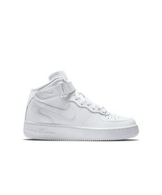 Nike Air Force 1 Mid "White" Grade School Kids' Shoes - Hibbett | City Gear Nike Air Force 1 Mid, Air Force 1 Mid, Boys Nike, School Kids, Grade School, Nike Air Force 1, Nike Air Force Sneaker, Air Force 1, Nike Free