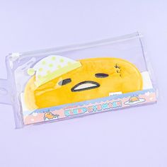 Sleep soundly while wearing this super cute eye mask that looks like Gudetama's face! Gudetama is sleeping and wearing a cute night hat. This mask has adjustable bands so it can fit kids and adults. Comes with a plastic slider pouch Gudetama Items, Kawaii Backpack, Besties Forever, Cute Eyes, Hello Kitty Items, Sleep Mask, Cute Room Decor, Sanrio Characters, Exercise For Kids