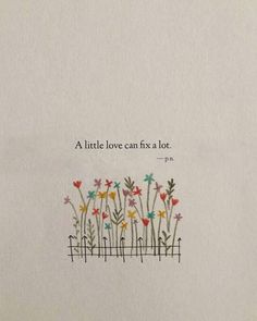 a little love can fix a lot